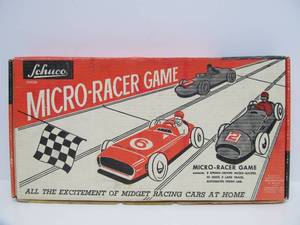 lot 84 image: Like-New Vintage 1962 SCHUCO Micro Racer Racing Game wBox
