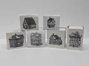 lot 253 image: Group of Mint in Box DICKENS Christmas Village Buildings
