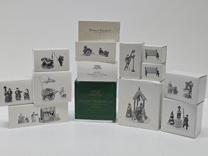 lot 254 image: Group of Mint in Box DICKENS Christmas Village Accessories