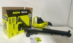 lot 248 image: Excellent Complete Working RYOBI VacAttack 40V Leaf Blower  Vac