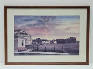 lot 270 image: Framed Signed Numbered Golf Print - The Old Course, St. Andrews by Kenneth Reed