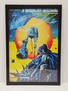 lot 327 image: Large Hungarian STAR WARS Poster Print for The Empire Strikes Back by Tibor Helgny