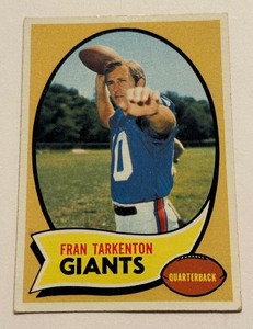 lot 34D image: Fran Tarkenton 1970 Topps #80 Vintage Football Card