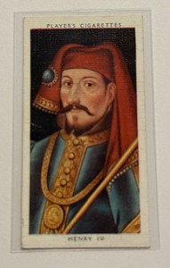 lot 35D image: 1935 Players Cigaretteds Henry IV Kings and Queens of England #13 Vintage Card