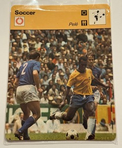 lot 39D image: Pele 1977 Sportscaster Soccer Card
