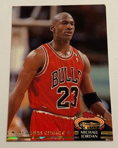 lot 33D image: Michael Jordan 1993 Topps Stadium Club Members Choice #210 Basketball Card