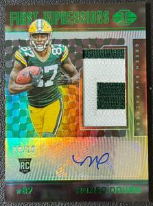 lot 39B image: 2022 Illusions Romeo Doubs First Impressions Packers RPA RC 10 Football Card No. 137