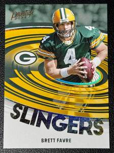 lot 105B image: Brett Favre 2022 Prestige Slingers Case Hit SSP No. SL-21 Football Card