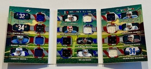 RARE! 12-Player Relic Booklet 1/52025 Lead Glory of the Game 12 Men on the Field #MF-2 w/ Simpson, Payton, Sanders, Smith, Campbell Thomas, Bettis, Bo Jackson, George, James, Allen, Walker