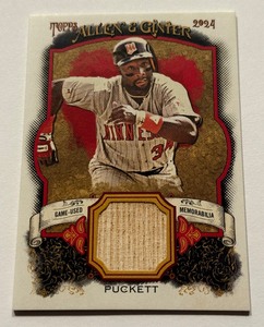 lot 21 image: Kirby Puckett Bat Relic 2024 Topps Allen and Ginter #AGR-KPU Minnesota Twins Baseball Card