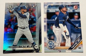 lot 31 image: Fernando Tatis Jr. 2 RC Baseball Card Lot