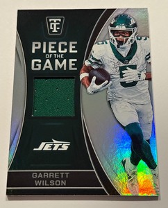 lot 31A image: Garrett Wilson Relic 2024 Totally Certifies Piece of the Game #POTG-GWN Football Card