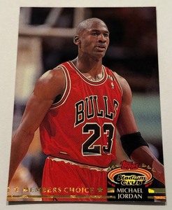lot 47A image: Michael Jordan1993 Topps Stadium Club Members Choice #210 Basketball Card