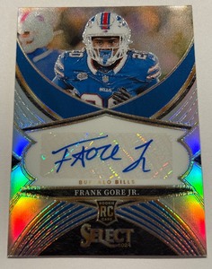 lot 52A image: Frank Gore Jr. Auto RC 2024 Select Prizm Select Signatures #SSP-FGJ Rookie Football Card