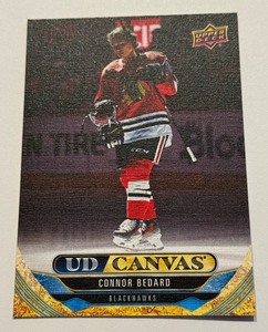 lot 93A image: Connor Bedard 2025 UD Canvas #C-72 Hockey Card