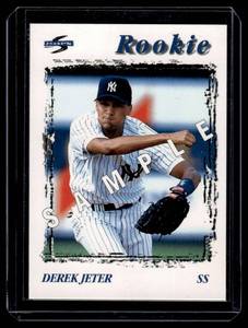 lot 43 image: Derek Jeter Sample RC SP 1996 Score #240 Rookie Baseball Card