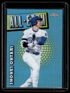 lot 50 image: Shohei Ohtani Refractor Insert 2025 Topps Chrome All Etch #CAE-1  Baseball Card