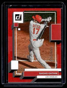 lot 58 image: Shohei Ohtani 2022 2022 Donruss #147 Numbered 3362022 Baseball Card