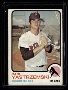 lot 71 image: Carl Yastrzemski 1973 Topps #245 Vintage Baseball Card