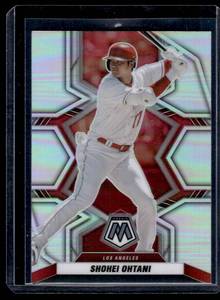lot 74 image: Shohei Ohtani Silver Holo Prizm 2022 Mosaic #164 Baseball Card