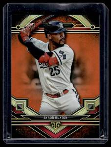 lot 77 image: Byron Buxton 199 2024 Topps Triple Threads #179 Numbered 169199 Minnesota Twins Baseball Card