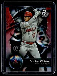 lot 81 image: Shohei Ohtani Platinum Foil 2023 Bowman #68 Baseball Card