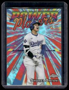 lot 83 image: Shohei Ohtani Logoman Refractor 2025 Topps Chrome Power Players #PP-25 Baseball Card