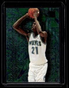 lot 103 image: Kevin Garnett RC 1996 Fleer Metal Tempered Steel #4 Rookie Insert Minnesota Timberwolves Basketball Card