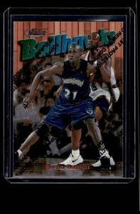 lot 106 image: Kevin Garnett Finest Insert 1998 Ballhawks #61 Minnesota Timberwolves BasketballC ard