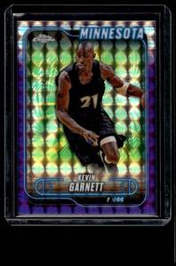 lot 112 image: Kevin Garnett 129 Refractor 2025 Topps Chrome #44 Minnesota Timberwolves Basketball Card