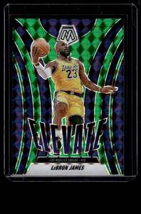 lot 124 image: LeBron James 2025 Mosaic Prizm Elevate Insert #13 Basketball Card
