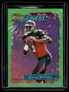 lot 133 image: Jameis Winston 299 Finest Green Refractor 2015 #95FRR JW Numbered 260299 Football Card