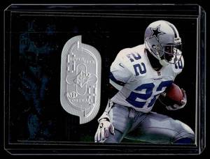 lot 138 image: Emmitt Smith 7600 Silver SP 1998 Upper Deck SPx #24 Numbered 13157600 Football Card
