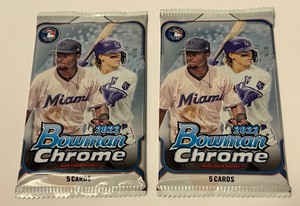 lot 164 image: 2 Packs 2022 Bowman Chrome Baseball Cards