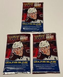 lot 173 image: 3 Packs 2020-21 Upper Deck Hockey Extended Series