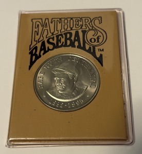 lot 179 image: Babe Ruth 100th Year Anniversary Fathers of Baseball Centennial Coin