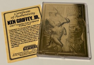lot 180 image: Ken Griffey Jr. 23kt Gold Limited Edition Baseball Card