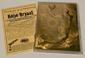 lot 181 image: Kobe Bryant 23kt Gold Z Force Limted Edition Basketball Card