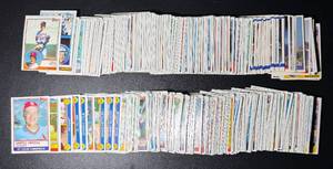 lot 91B image: 300 Card Miscellaneous Baseball Card Lot 1984 Fleer and 1984 Topps