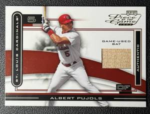 lot 14B image: Albert Pujols Game-Used Bat Relic 2003 Playoff Piece of the Game #POG-5 Baseball Card