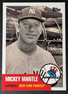 lot 109B image: Mickey Mantle 2007 Topps Baseball Card
