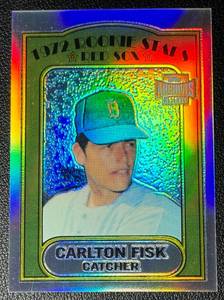 lot 110B image: Carlton Fisk Topps Archives Commemorative Baseball Card