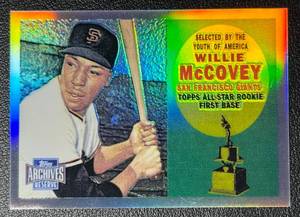 lot 112B image: Willie McCovey Topps Archives Commemorative Baseball Card