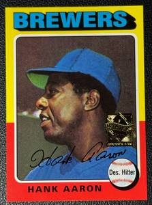 lot 116B image: Hank Aaron Topps Archives Commemorative Baseball Card