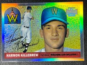 lot 118B image: Harmon Killebrew Topps Archives Commemorative Baseball Card