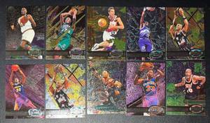 lot 139B image: 10 Card Fleer Metal NBA Basketball Star Lot
