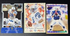 lot 149B image: Peyton Manning 3 Card Football Lot