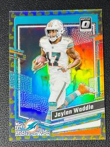 lot 150B image: Jaylen Waddle 149 2023 Donruss Optic Prizm #116 Numbered 025149 Football Card