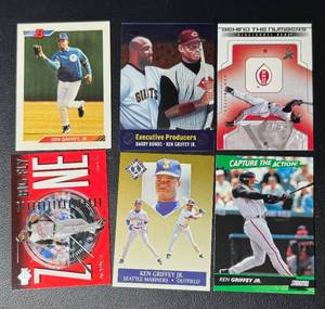 lot 154B image: Ken Griffey Jr. 6 Card Insert Baseball Lot