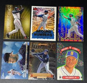 lot 155B image: Ken Griffey Jr. 6 Card Insert Baseball Lot